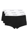 Calvin Klein Logo-waistband Briefs (pack Of Three) In Black