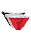 Calvin Klein Logo-waistband Briefs (pack Of Three) In Multi