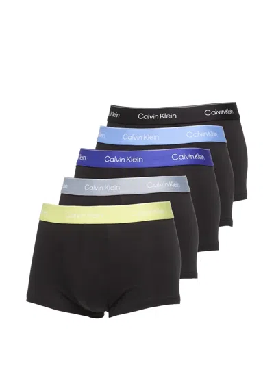 Calvin Klein Logo-waistband Briefs (set Of Five) In Multi