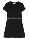 Calvin Klein Knee-length Short-sleeve Dress In Black