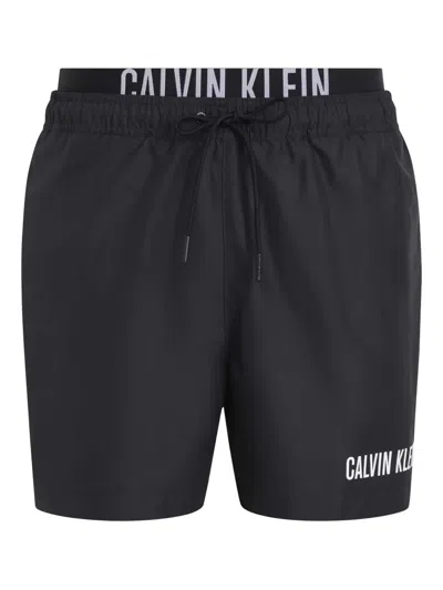 Calvin Klein Logo-waistband Swim Shorts