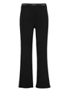 Calvin Klein Logo-waistband Trousers In Black