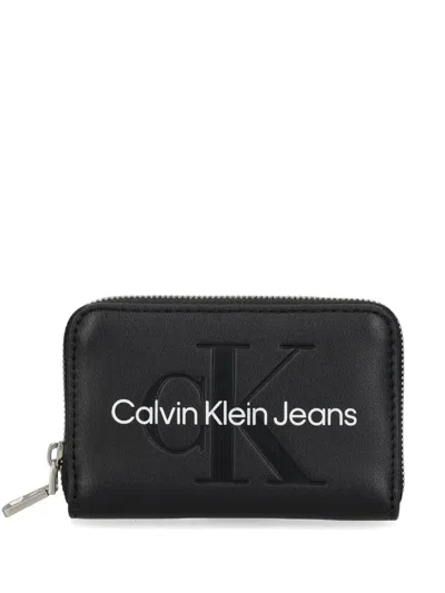 Calvin Klein Logo Wallet In Black