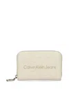Calvin Klein Logo Wallet In Neutrals