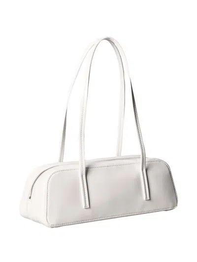 Calvin Klein Logo-debossed Zip-fastening Shoulder Bag In White