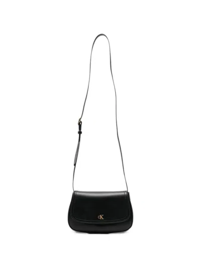 Calvin Klein Logo-detail Crossbody Bag In Black