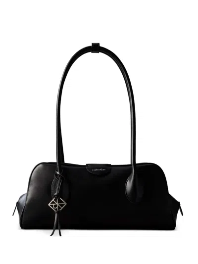Calvin Klein Logo-detail Shoulder Bag In Black