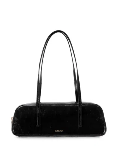 Calvin Klein Logo-detail Shoulder Bag In Black