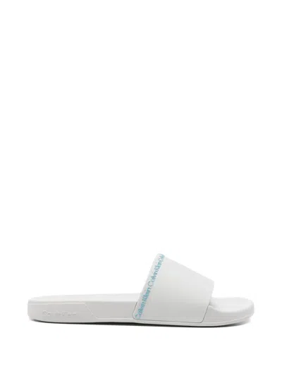 Calvin Klein Logo-detail Slides In Multi