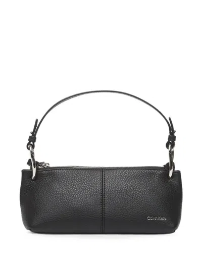 Calvin Klein Logo-detail Tote Bag In Black