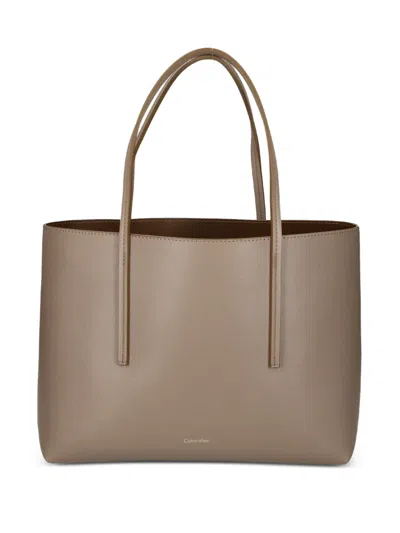 Calvin Klein Logo-detail Tote Bag In Pattern