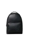 Calvin Klein Logo-embossed Backpack In Black