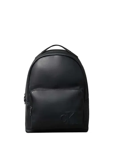 CALVIN KLEIN LOGO-EMBOSSED BACKPACK