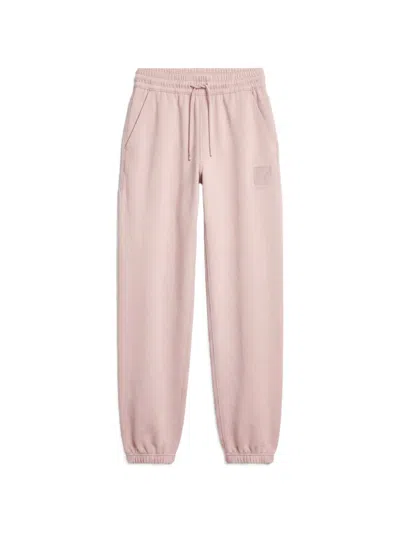 Calvin Klein Logo-embroidered Drawstring Track Pants In Pink