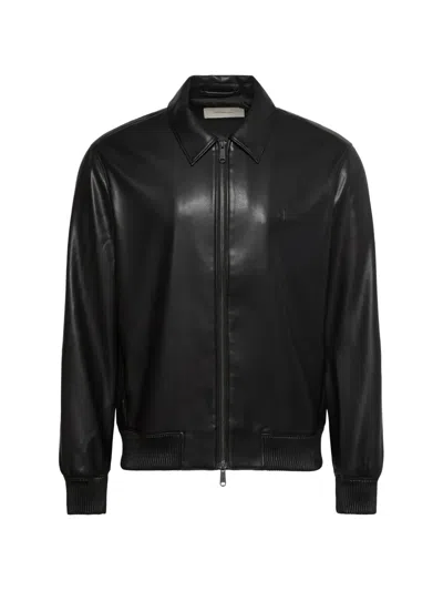 Calvin Klein Logo-embroidered Jacket In Black