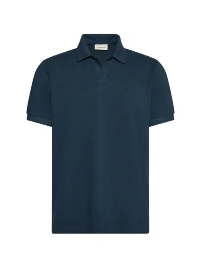 Calvin Klein Logo-embroidered Polo Shirt In Multi