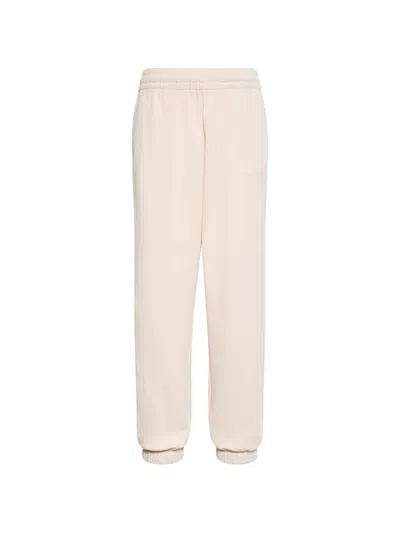 Calvin Klein Logo-embroidered Track Pants In Neutral