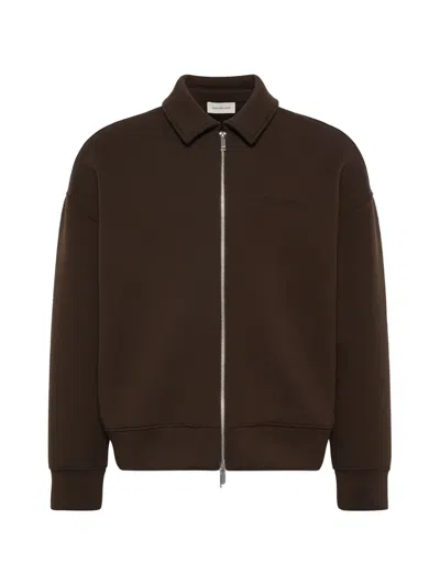 Calvin Klein Logo-embroidered Zip-up Jacket In Multi