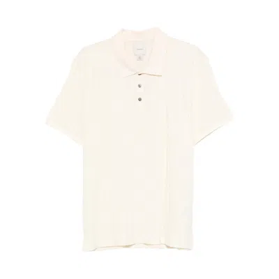 Calvin Klein Logo-jacquard Polo Shirt In Neutral