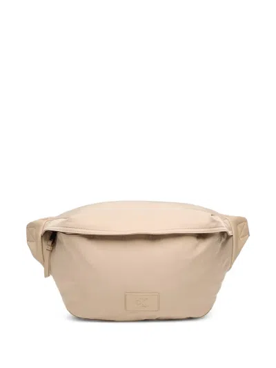 Calvin Klein Logo-patch Belt Bag In Brown