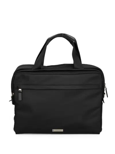 Calvin Klein 로고 장식 노트북 백 In Black