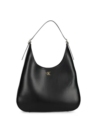Calvin Klein 로고 장식 숄더 백 In Black