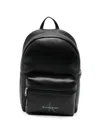 Calvin Klein Logo-print Backpack In Black