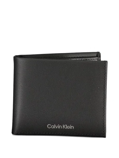Calvin Klein Logo-print Bifold Wallet In Black