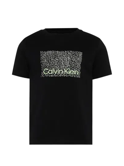 Calvin Klein Kids' Logo-print Cotton T-shirt In Black