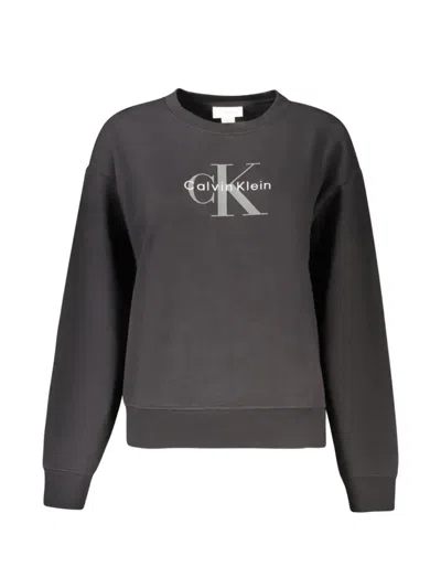 Calvin Klein Logo-print Crew-neck Sweatshirt In Animal Print