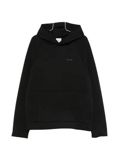 Calvin Klein Logo-print Raglan-sleeve Hoodie In Multi