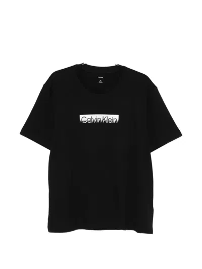 Calvin Klein Logo-print T-shirt In Black