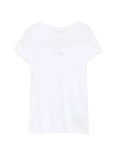 Calvin Klein Kids' Logo-print T-shirt In White