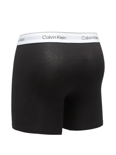Calvin Klein Logo-waistband Boxer Briefs In Black