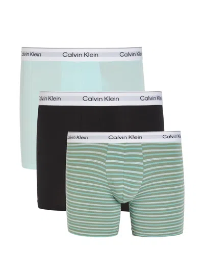 Calvin Klein Logo-waistband Boxer Briefs (set Fo Three) In Animal Print