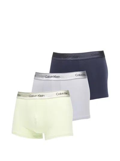 Calvin Klein Logo-waistband Boxers (set Of Three) In Multi