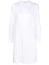 Calvin Klein Long-sleeve Belted Dress In White