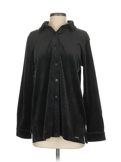 Pre-owned Calvin Klein Long Sleeve Blouse In Black