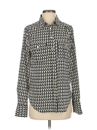 Pre-owned Calvin Klein Long Sleeve Blouse In Black