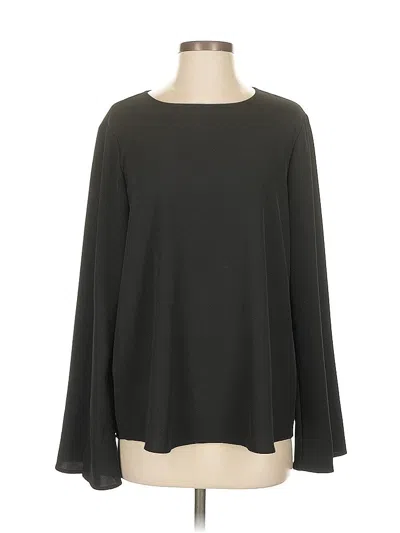Pre-owned Calvin Klein Long Sleeve Blouse In Black
