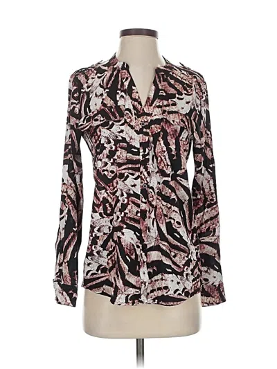 Pre-owned Calvin Klein Long Sleeve Blouse In Black