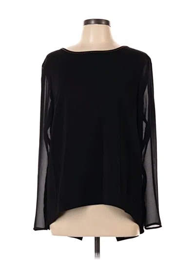 Pre-owned Calvin Klein Long Sleeve Blouse In Black
