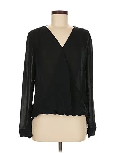 Pre-owned Calvin Klein Long Sleeve Blouse In Black