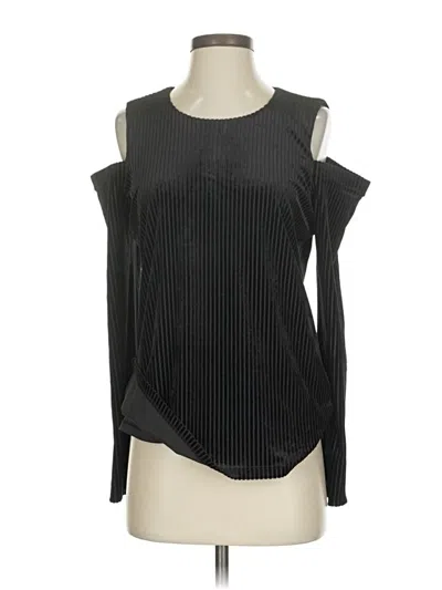 Pre-owned Calvin Klein Long Sleeve Blouse In Black