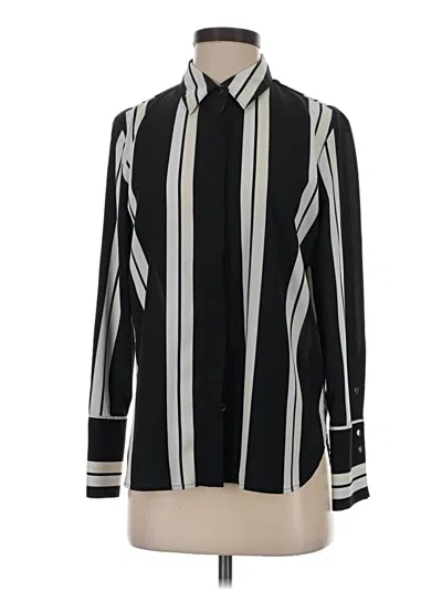Pre-owned Calvin Klein Long Sleeve Blouse In Black