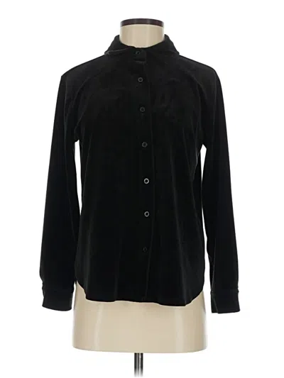 Pre-owned Calvin Klein Long Sleeve Blouse In Black