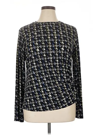 Pre-owned Calvin Klein Long Sleeve Blouse In Black
