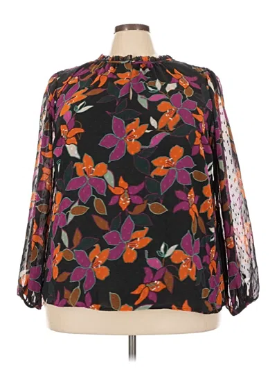 Pre-owned Calvin Klein Long Sleeve Blouse In Black