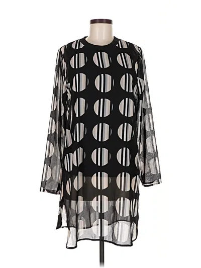 Pre-owned Calvin Klein Long Sleeve Blouse In Gray