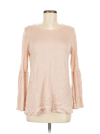 Pre-owned Calvin Klein Long Sleeve Blouse In Pink